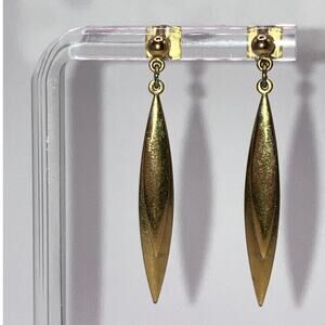 Vintage Bronze 2 Tier Drop 1.5" Earrings!